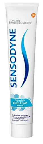 Sensodyne Fluorid + Extra fresco -dentifricio per l’uso quotidiano per denti sensibili