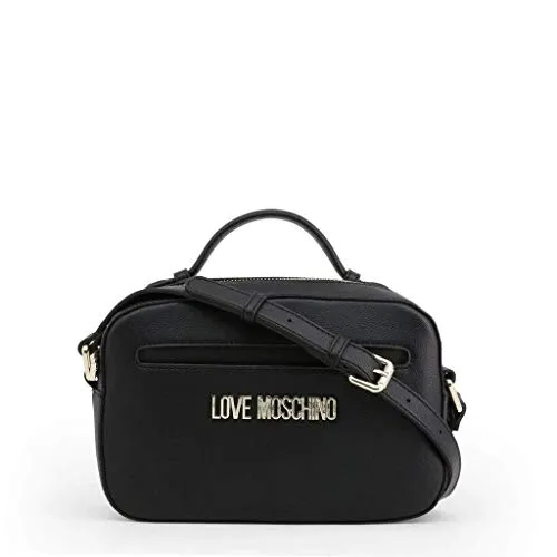 Love Moschino Crossbody Bag with Logo Charm in Black - black - NOSIZE