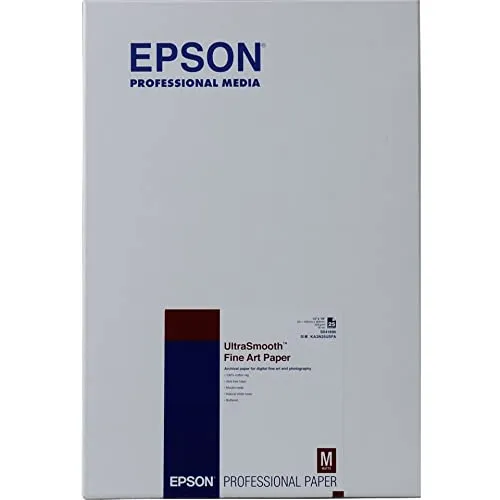 Epson UltraSmooth Fine Art Paper(325), fogli A3+ (13x19")