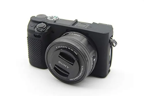 Zakao - Custodia protettiva per fotocamera digitale Sony Alpha A6400, in morbido silicone, leggera e sottile, in gomma, per Sony Alpha A6300 A6400