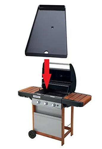 ALTIGASI Ricambio Originale - Piastra in Acciaio SMALTATO per Barbecue CAMPINGAZ 3 Series Woody L - Misura 22,5 x 45 CM