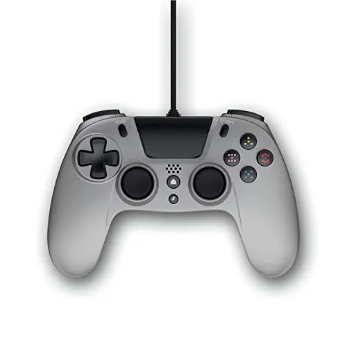 Gioteck Vx-4 Wired Controller (Sony PS4) - Titanium Controller Play 4, Controller Gamepad Joystick Per PlayStation 4 Controller di Gioco con filo Joypad del Dualshock Per PS4 Slim/Pro - PlayStation 4