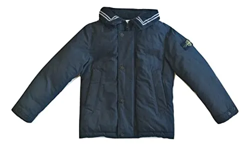 Stone Island junior giubbotto piumino con cappuccio bambino 731640734.V0029 blu (12 anni)