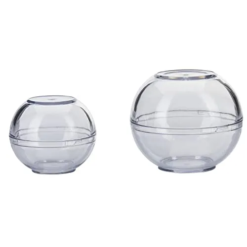 Westmark 2 sfere salva-freschezza, Impilabili, Dimensioni: ø 7cm + ø 9 cm, Set di 2 pezzi, Senza BPA, Trasparente, 25722260
