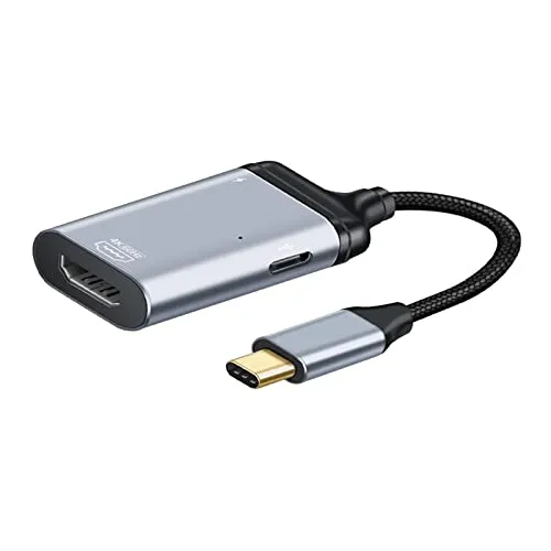 Shiwaki Cavo 4K Portatile 4 in 1, Adattatore da USB Type-C a HDMI Compatibile per S9 / S8 - C-HDMI 3 in 1