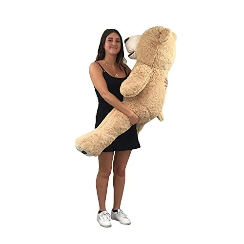 bananair Orsacchiotto XXL Gigante (da 130 cm a 200 cm) Orso de Peluche Teddy Bear Peluche Morbida, Perfetto per Compleanno, Natale, Giocattolo (130 cm)