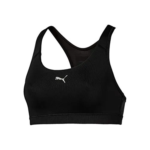 Puma 4Keeps M, Reggiseno Sportivo Donna, Nero Black/White Back, L