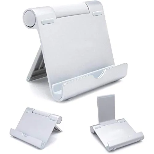 AAA Products® - Supporto portatile per tablet, e-reader e smartphone, corpo in alluminio, multi-angolare, leggero e resistente, di alta qualità, compatibilità universale