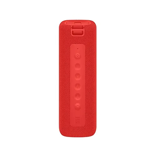 Xiaomi Portable Bluetooth Speaker (16W), Altoparlante Portatile, Connessione Bluetooth 5.0, True Wireless Stereo, Impermeabilità IPX7, Batteria a lunga durata, Rosso, Versione Italiana