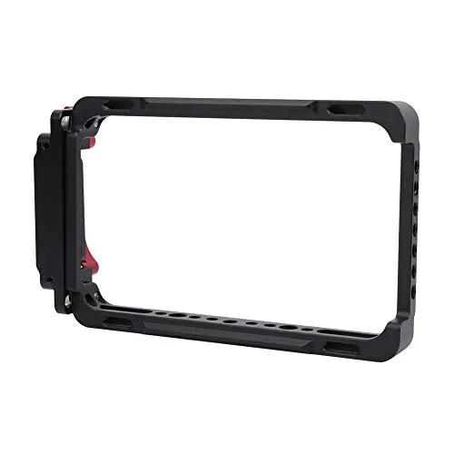 VBESTLIFE Gabbia Protettiva per Monitor, Guscio Esterno per videocamera in Lega di Alluminio con Foro per Vite 1/4 e 3/8 per Monitor Atomos Ninja V.