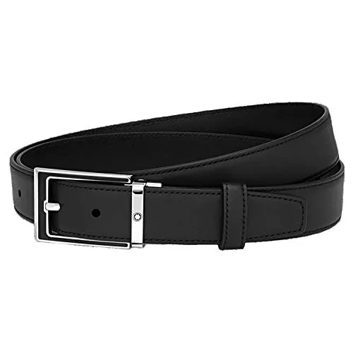Montblanc cintura in pelle elegante color nero - misura 123891