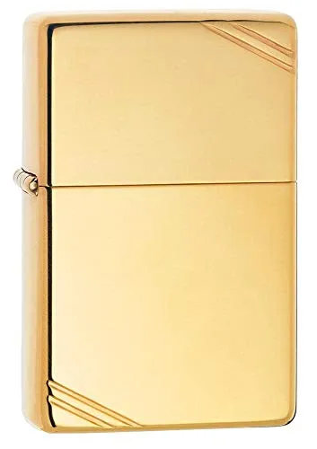 Zippo Lighter, Gold, One Size