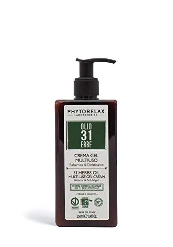 PhytorelaxLaboratories Olio 31 Erbe Vegan & Organic - Crema Gel Multiuso - Balsamica E Defaticante - 250 ml