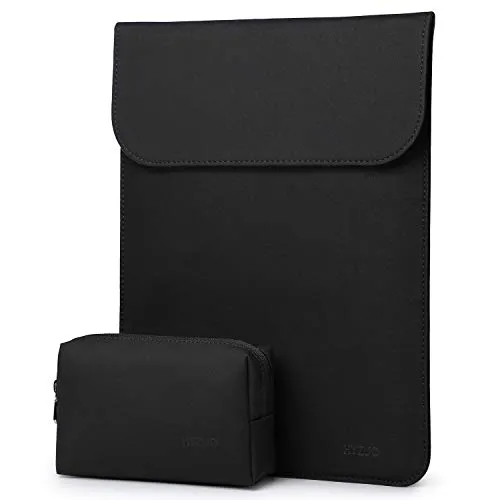 HYZUO 15 Pollici Laptop Custodia Borsa Sleeve Impermeabile Protettiva PC Portatile Cover Compatibile con 2016-2019 MacBook Pro 15 con Touch Bar A1990 A1707 con Piccola Borsa, Nero