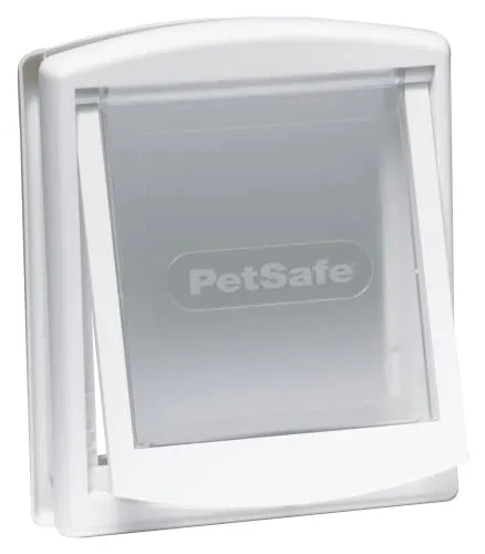 PetSafe Staywell Original, Gattaiola per Gatti, Porta di Ingresso e Uscita per Cani e Gatti, Porticine Facile Montaggio, Gattaiola da Interno e Esterno, Struttura Solida, Bianco, M, Medio