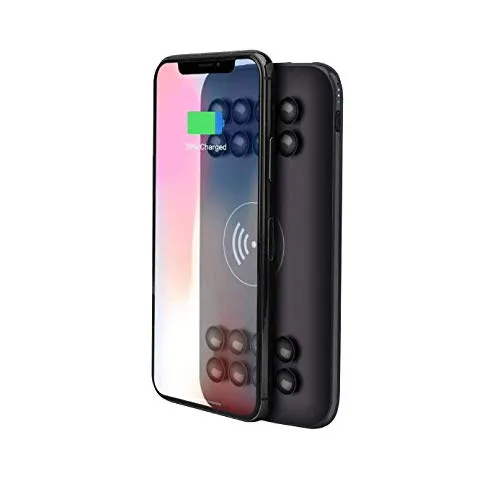 BETTERSHOP ™ [Qi-Certified] Power Bank Wireless powerbank 10000MAH Carica Ricarica 3 TELEFONI 2 Porte USB, Compatibile con Apple iPhone 8 X XS Max XI e Samsung Galaxy s8 s9 s10