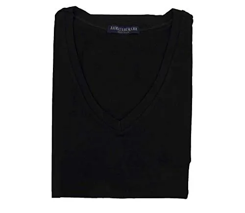 Armata di mare 3 T-Shirt Maglietta Intima Art. GT109 Scollo A V TG. 3/SL Nero/Blu/Grigio