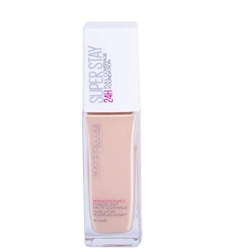 Maybelline New York Super Stay 24H Fondotinta Liquido Lunga Tenuta, 30 Sand