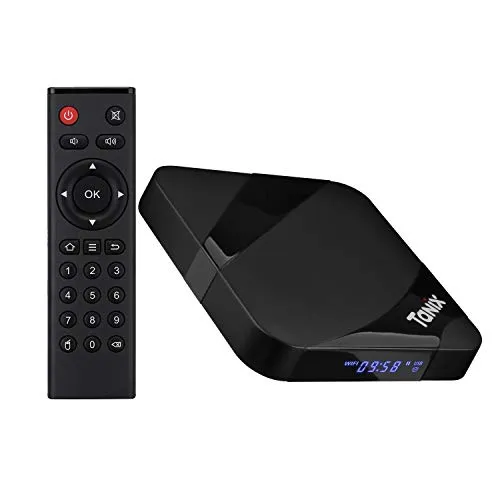 TaNix Android TV Box, TX3 MAX 2GB RAM 16GB ROM, Amlogic Quad-Core S905W 64-bit CPU, WiFi 2.4G/5G 4K 3D H.265 TV Box con BT 4.2