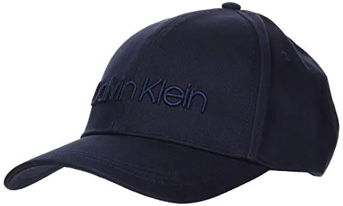 Calvin Klein Calvin Embroidery BB cap Cappello, Blu, OS Uomo