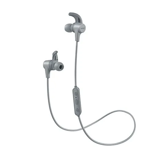 AUKEY Cuffie Bluetooth Sport Bassi Potenziati, Auricolari Wireless in Ear con 8 Ore di Tempo di Utilizzo, Resistente al Sudore, Microfono Incorporato, per iPhone, Huawei, Samsung