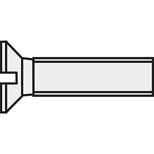 Viti svasate M4 30 mm Intaglio DIN 963 Plastica Poliammide 10 pz. TOOLCRAFT 800276