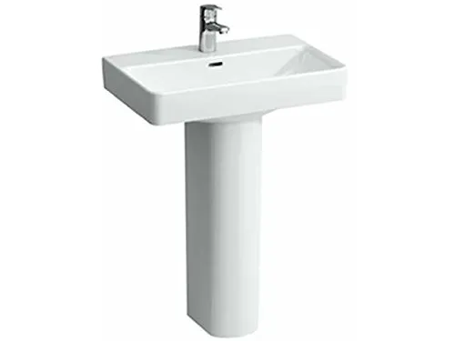 Running PRO S Lavabo, 1 Foro per Rubinetto, Senza sfioratore, US Chiuso, 600x380, Bianco, colorazione: Bianco con LCC - H8129534001561