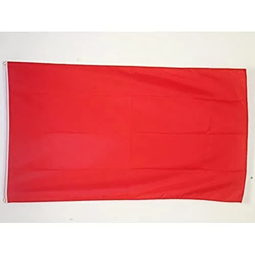 AZ FLAG Bandiera Monocolore Rosso 90x60cm - Bandiera Rossa 60 x 90 cm