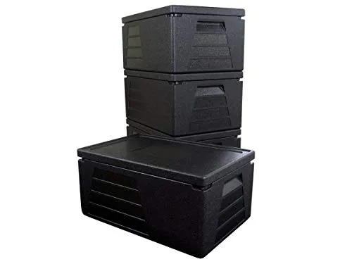 Ratiobox 4 x Box termico professionale Contenitore termico Box refrigerante GN 1/1 con altezza effettiva di 230 mm