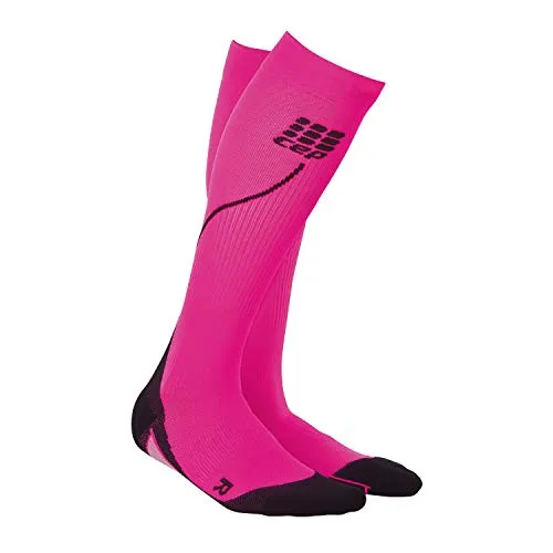 CEP - RUN SOCKS 2.0, calzini sportivi da uomo, prodotti da medi, made in Germany, Uomo, Rosa/nero., III