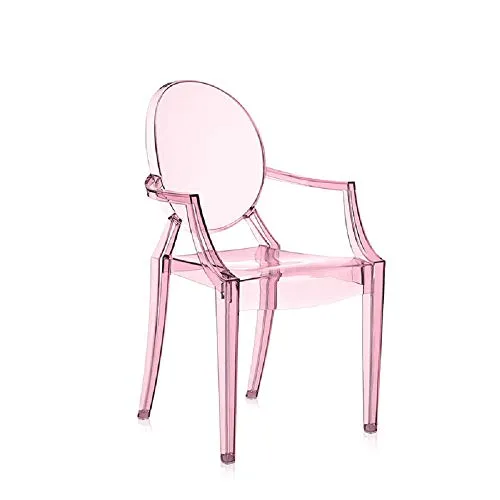 Kartell Lou Lou Ghost, Sedia per Bambini, Rosa, 37 x 39 x 63 cm