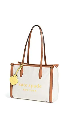 Kate Spade New York Market - Borsa in tela, misura media, Beige (Naturale), Taglia unica