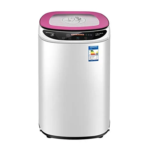 Lavatrici Bambino Automatico di Sterilizzazione Domestica capacità di Tocco Portatile Asciutta 5,5 kg Lavasciuga (Color : Pink, Size : 48 * 50 * 77cm)