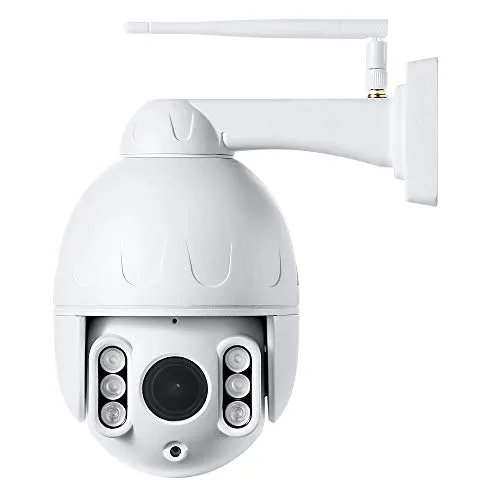 Tenvis T3875D Telecamera IP Wi-Fi da esterno, Full HD 1080p, Motorizzata, Zoom Ottico 5x, Altoparlante, Microfono, MicroSD, ONVIF