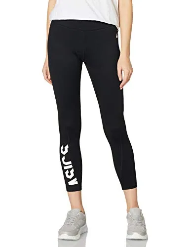 ASICS Esnt 7/8 Tight Leggings Donna Performance Black/Brilliant White, XS