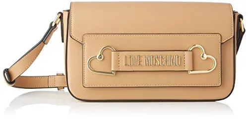 Love Moschino Jc4270pp0a, Borsa a Tracolla Donna, Marrone (Camel PU), 10x14.5x25 cm (W x H x L)