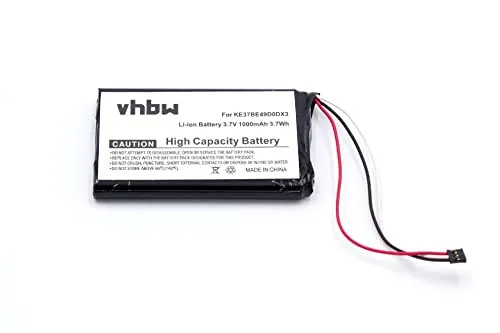 vhbw batteria sostituisce Garmin 361-00035-00 per navigatore GPS (1000mAh, 3,7V, Li-Ion)
