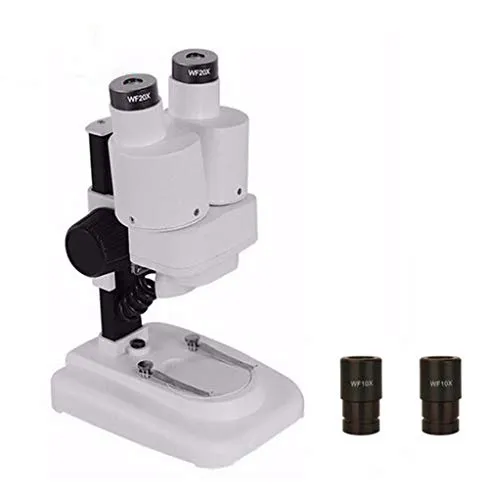 MEICHEN Stereomicroscopio binoculare 20X / 40X o Strumento di Saldatura della Lampada di PCB più LED Riparazione Cellulare monitoraggio Minerale microscopio,Bianca