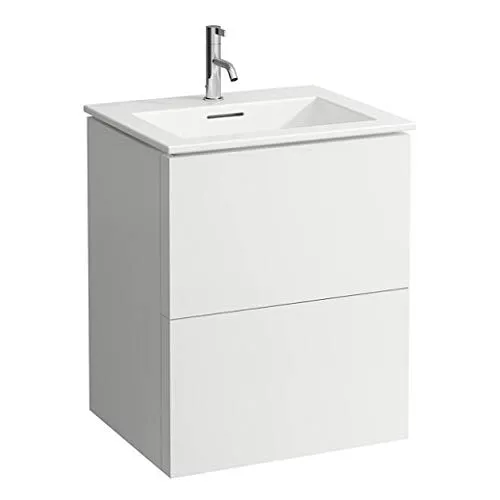 Laufen Kartell - Set combinato di lavabo e sottolavabo con 2 cassetti, 600 x 500, colore: Grigio ciottolo
