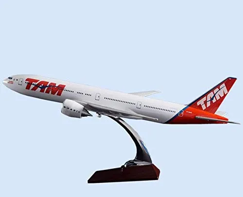 XCDJF 47 cm Boeing 777 Brasile Modello di Aereo Tam Brasile Tianma B777 Aereo in Resina Modello Airbus Brasile Tam Collezione Aerea di Aviazione