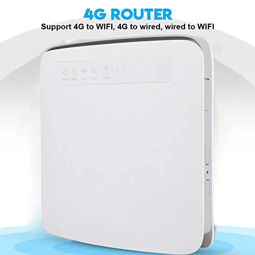 ASHATA Router Wireless 4G CPE 300Mbps, Router LTE è Un Eccellente Supporto 64-SIM Card, Dual WiFi - Supporto 2.4G e 5G, E5186s-22a cat6,100-240V(Unione Europea)