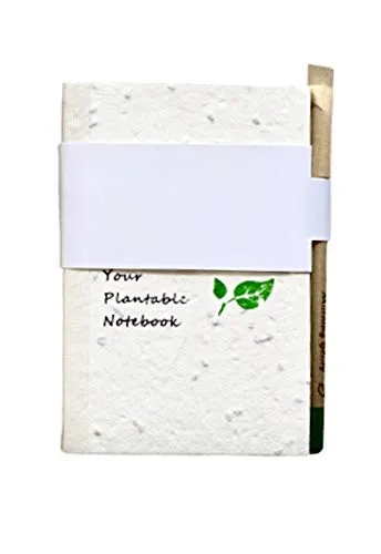 Taccuino Tascabile Piantabile | Notebook con Seeds, Semi di fiori + 1 Eco Pen