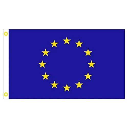 BGFint - Bandiera europea, 150 x 90 cm, tessuto 100 g/m²