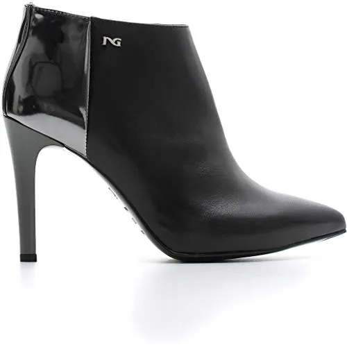 Nero Giardini Donna Tronchetto A806850DE Nero Scarpe in Nappa e Specchio. Autunno Inverno 2019 EU 37