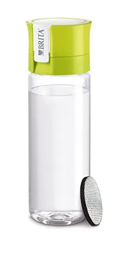 Brita Fill&Go Bottle Filtr Lime Bottiglia per filtrare l'acqua Lime, Trasparente