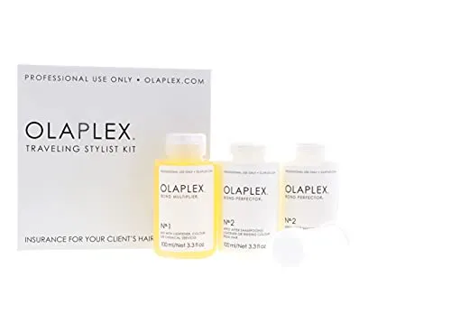 Olaplex, Traveling Stylist Kit 1, 2 & 3, kit completo per il trattamento dei capelli (etichetta in lingua inglese)