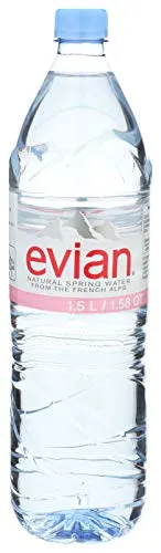 Evian. acqua minerale naturale. 1.5 L d'acqua (Confezione da 12 x 1.5 l)