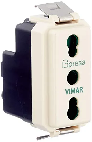 Vimar 0R08145 serie 8000 Bpresa SICURY 2P+T 16 A 250 V standard italiano tipo P17/11