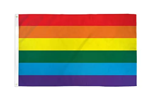 AZ FLAG Bandiera Arcobaleno 90x60cm - Bandiera Gay - Rainbow Flag 60 x 90 cm