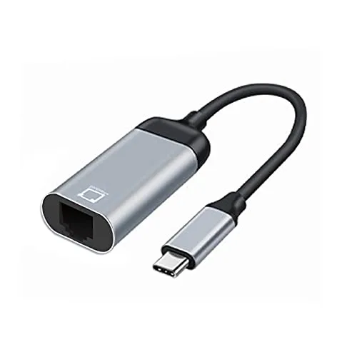 Cablecc Adattatore di cavo LAN di rete Gigabit Ethernet da USB 3.1 a 1000Mbps per computer portatile